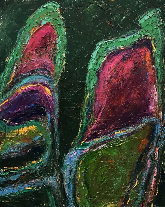 Cells, Oil on canvas · 48 × 60 in