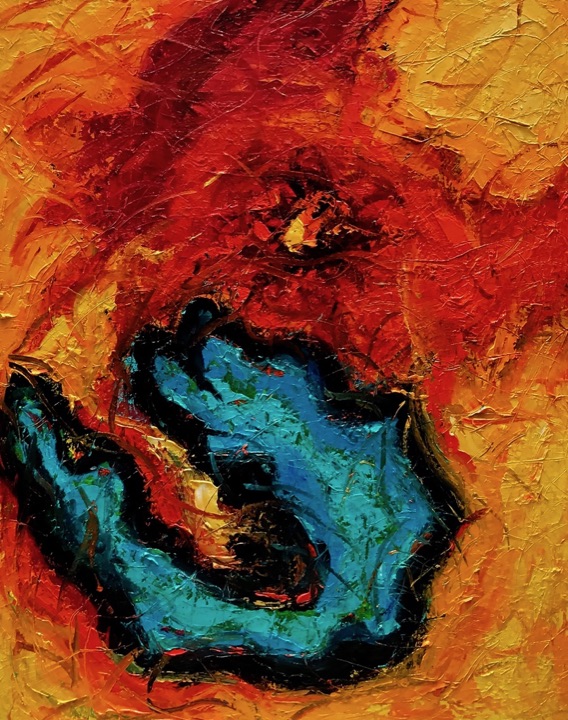 Cells, Oil on canvas · 48 × 60 in