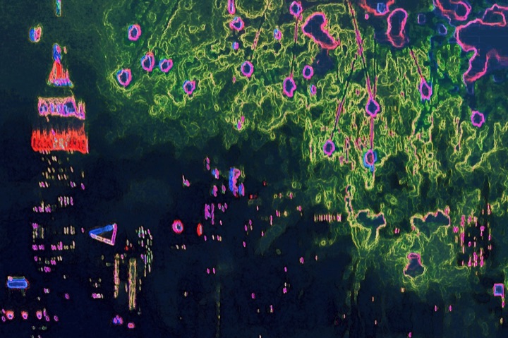 Explosions, Photograph · 48 × 72 in