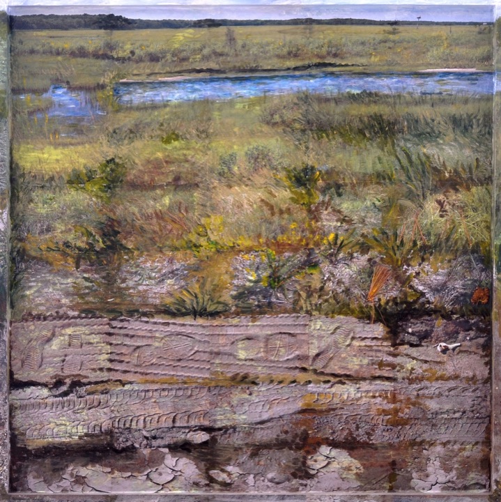Organic Marine Scapes, Mixed media on canvas