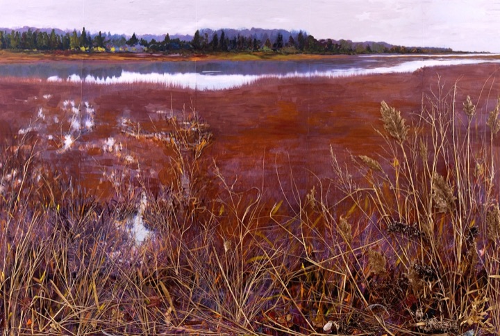 Organic Marine Scapes, Mixed media on canvas