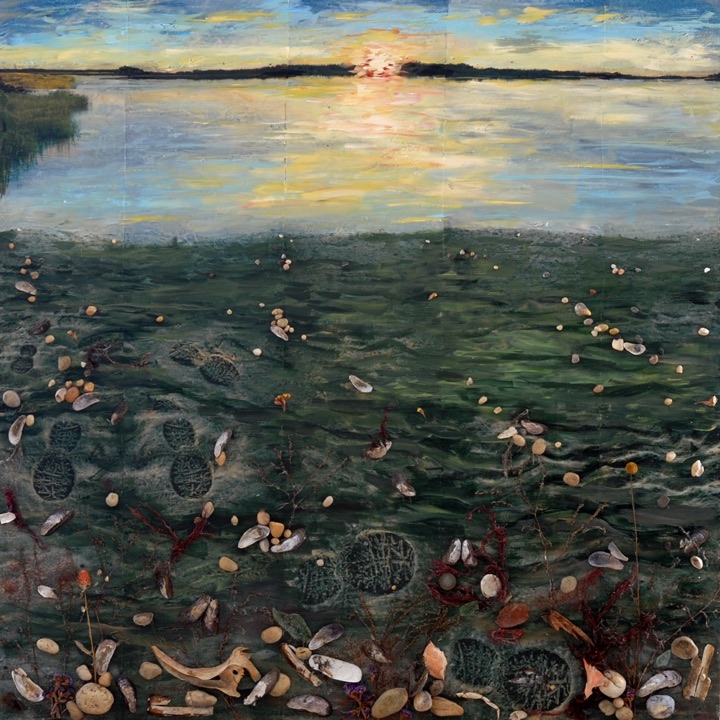 Organic Marine Scapes, Mixed media on canvas